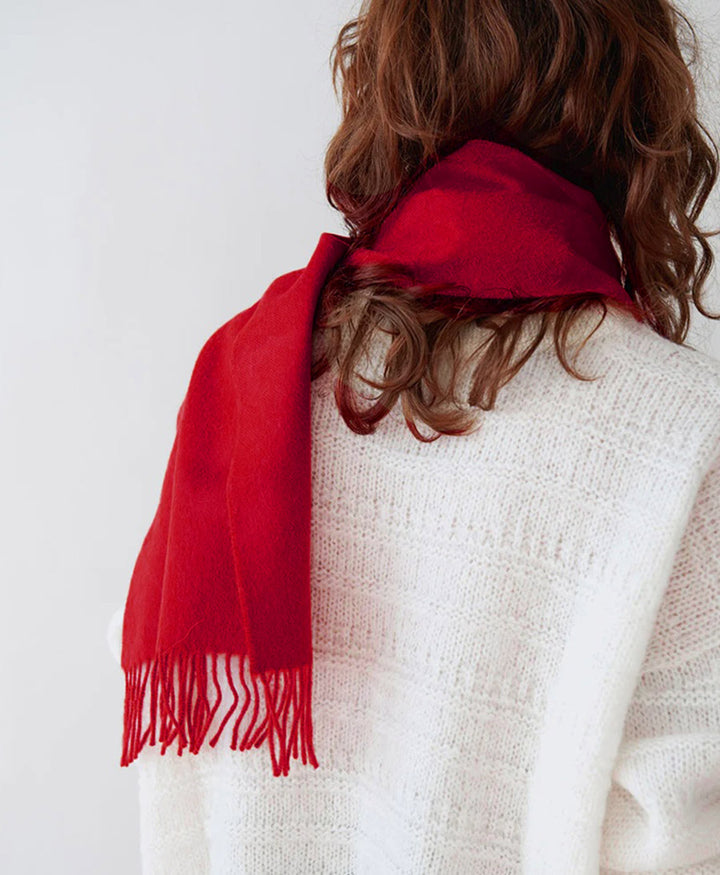 Schal CALLAO aus Baby-Alpakawolle - Vino Tinto