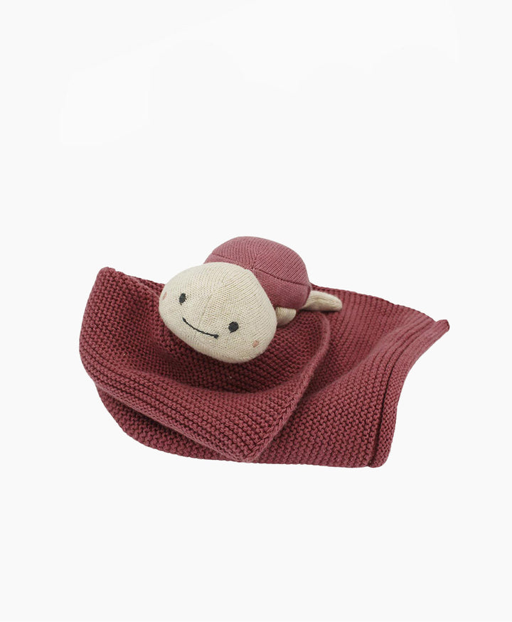 Nuschi / Kuscheltuch - Schildkröte - Altrosa