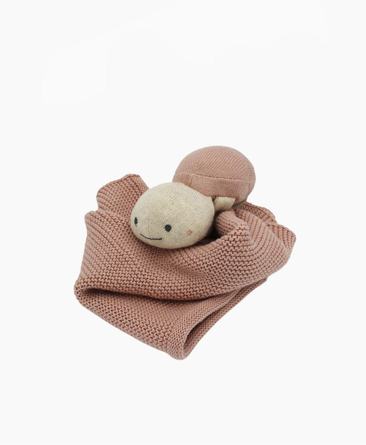 Nuschi / Kuscheltuch - Schildkröte - Helles Rosé