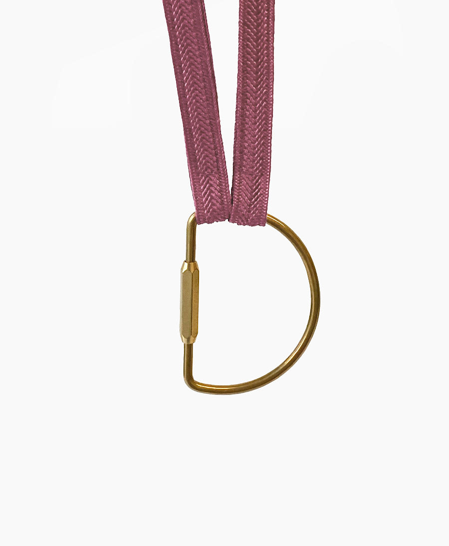 Schlüsselband HALFMOON Messing - Red Ochre