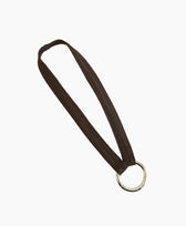 Schlüsselband Mocca Yoomee in Silbriger Karabiner Kurz