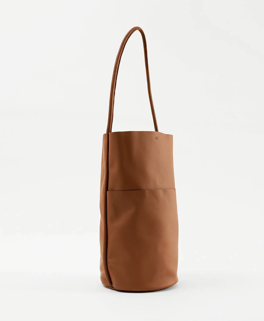 Schultertasche BUOY - Leder, braun - Are Studio - clomes