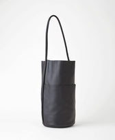 Ledertasche Schultertasche Buoy Aare Studio in Schwarz