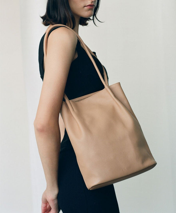 Schultertasche FRANCES - Leder, hellbraun - Are Studio - clomes