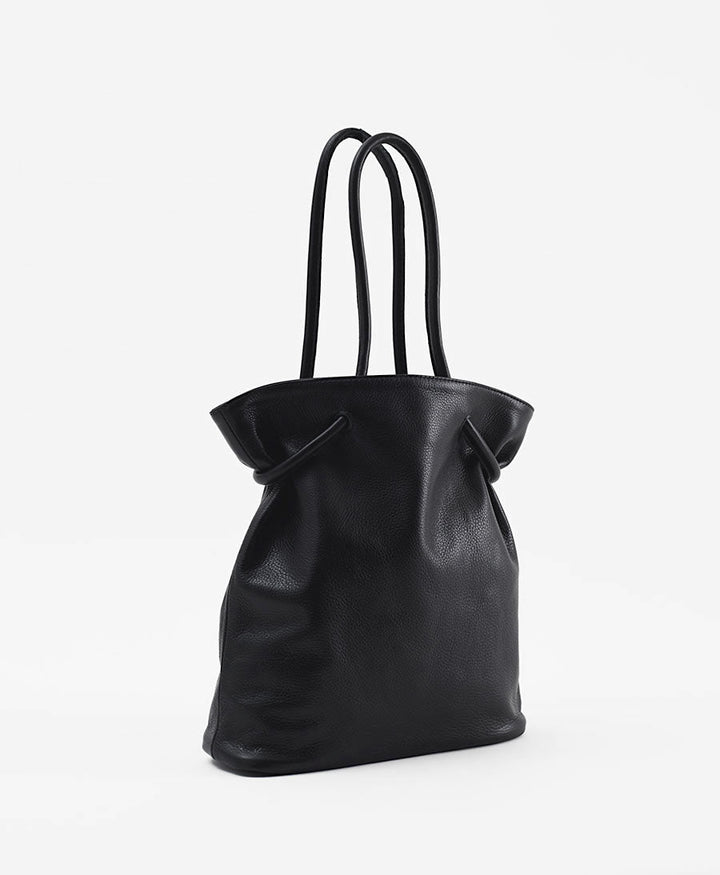 Schultertasche MARINA - Leder, schwarz - Are Studio - clomes
