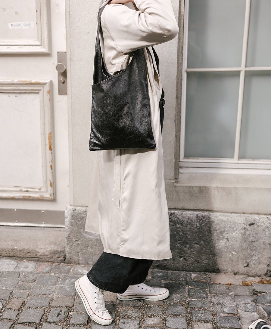 Schultertasche Serra - Leder, schwarz - Are Studio - clomes