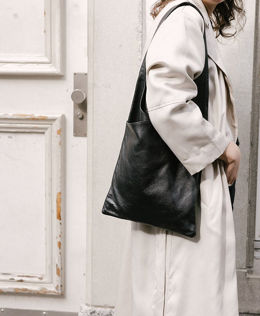 Schultertasche Serra - Leder, schwarz - Are Studio - clomes