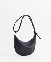 Ledertasche Schultertasche Umhängetasche Bow Are Studio in Schwarz