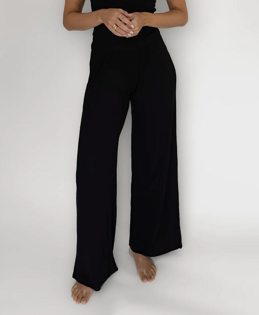 Stoffhose RIB PANTS - Schwarz