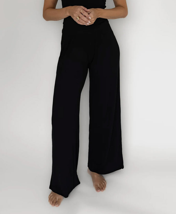 Stoffhose RIB PANTS - Schwarz