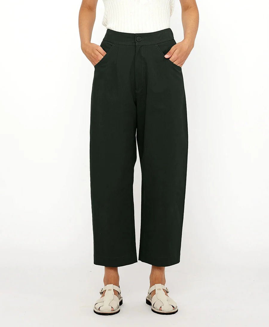 Schwarze Hose "Curved Leg" von 7115 by Szeki (S) - Secondhand - 7115 by Szeki - clomes