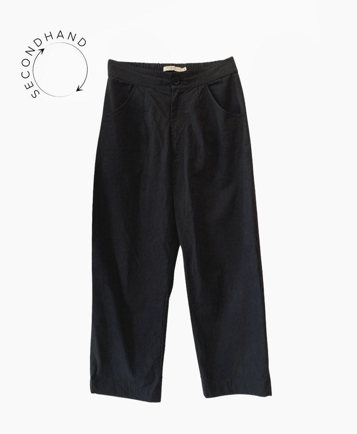 Schwarze Hose "Curved Leg" von 7115 by Szeki (S) - Secondhand - 7115 by Szeki - clomes