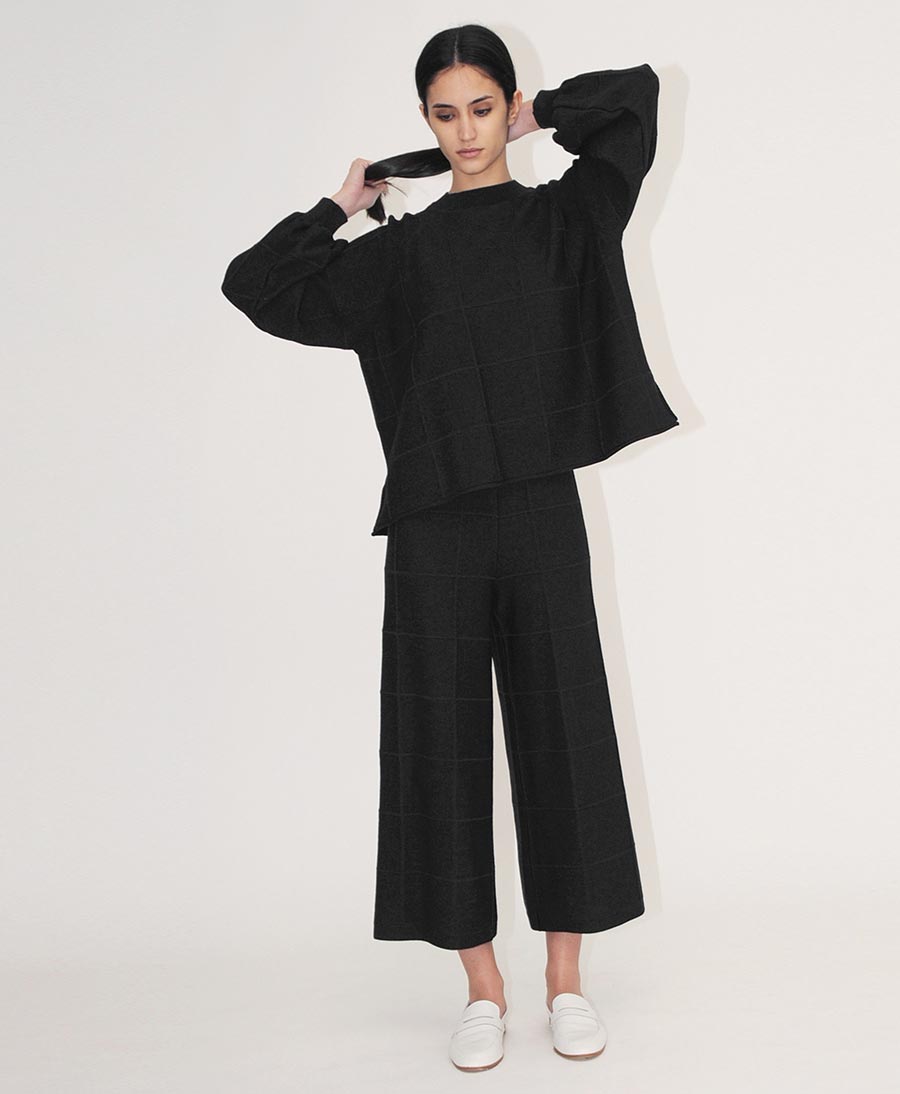 Schwarze Strickhose "Napo" - Secondhand - Diarte - clomes