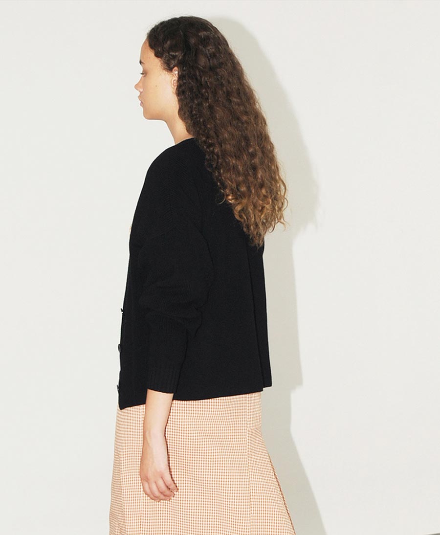 Schwarzes Strickcardigan von Diarte - Secondhand - Diarte - clomes