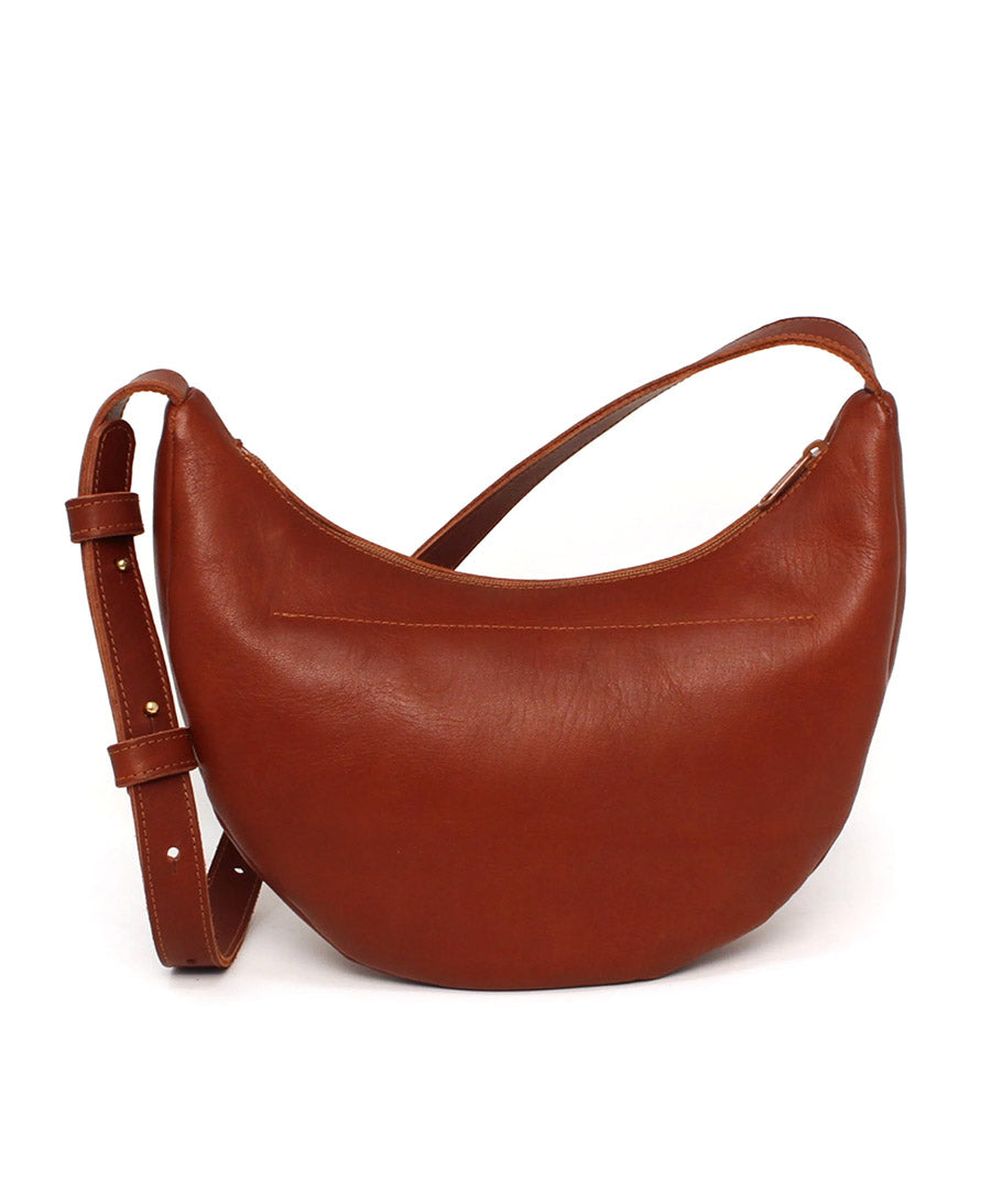 Lune Bag Bauchtasche aus Leder - Marron