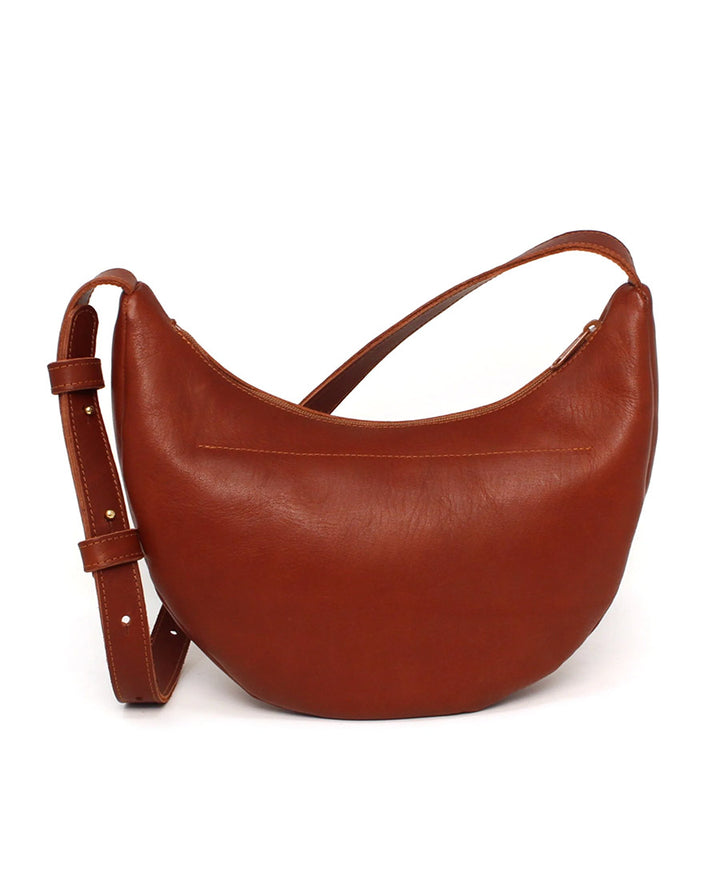 Lune Bag Bauchtasche aus Leder - Marron