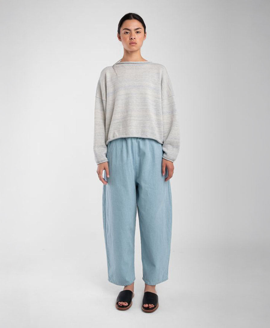 Strickpullover Heather Grey Rolled Sweater - Mehrfarbig