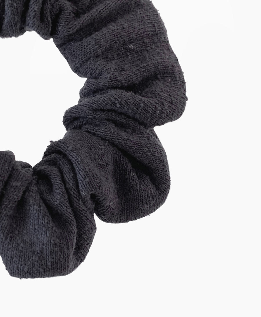 Scrunchie aus Bourette Seide - Schwarz - Clomes - clomes