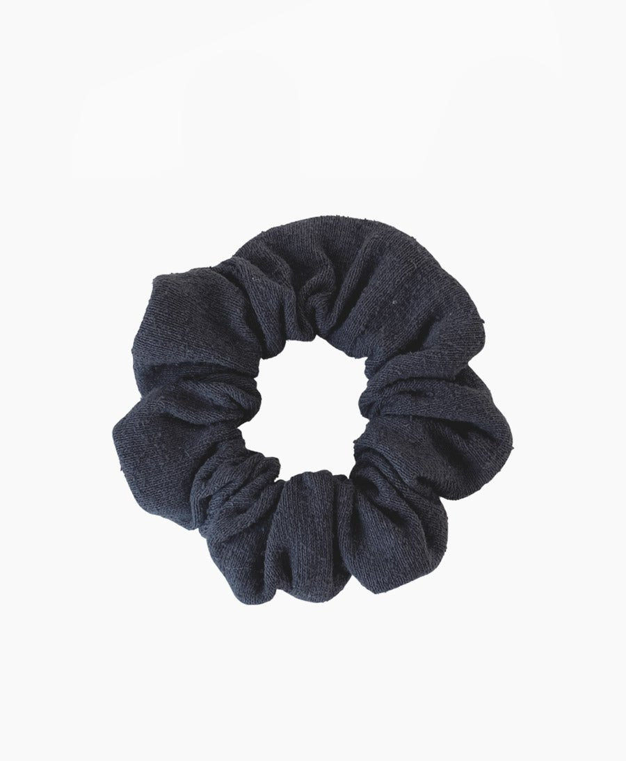 Scrunchie aus Bourette Seide - Schwarz - Clomes - clomes