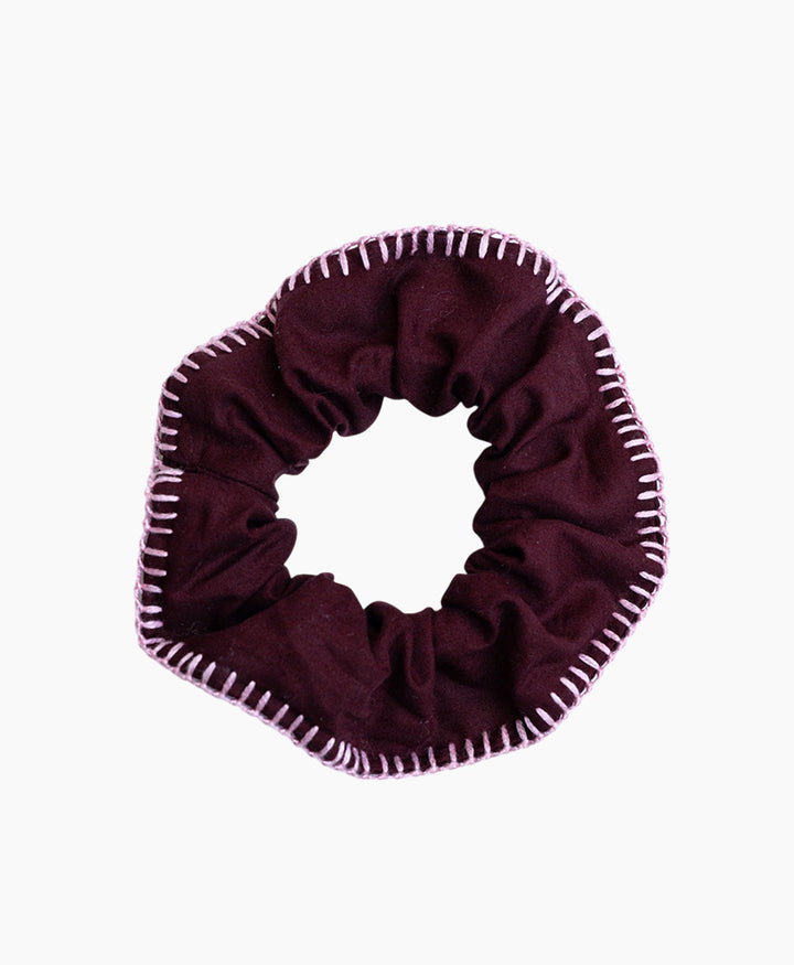 Medina Scrunchie aus Baumwolle  - Bordeaux Hbik