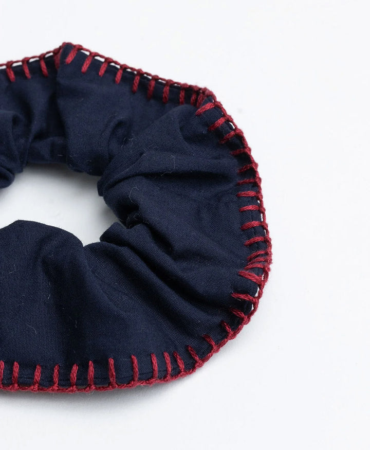 Medina Scrunchie aus Baumwolle  - Dunkelblau Hbik