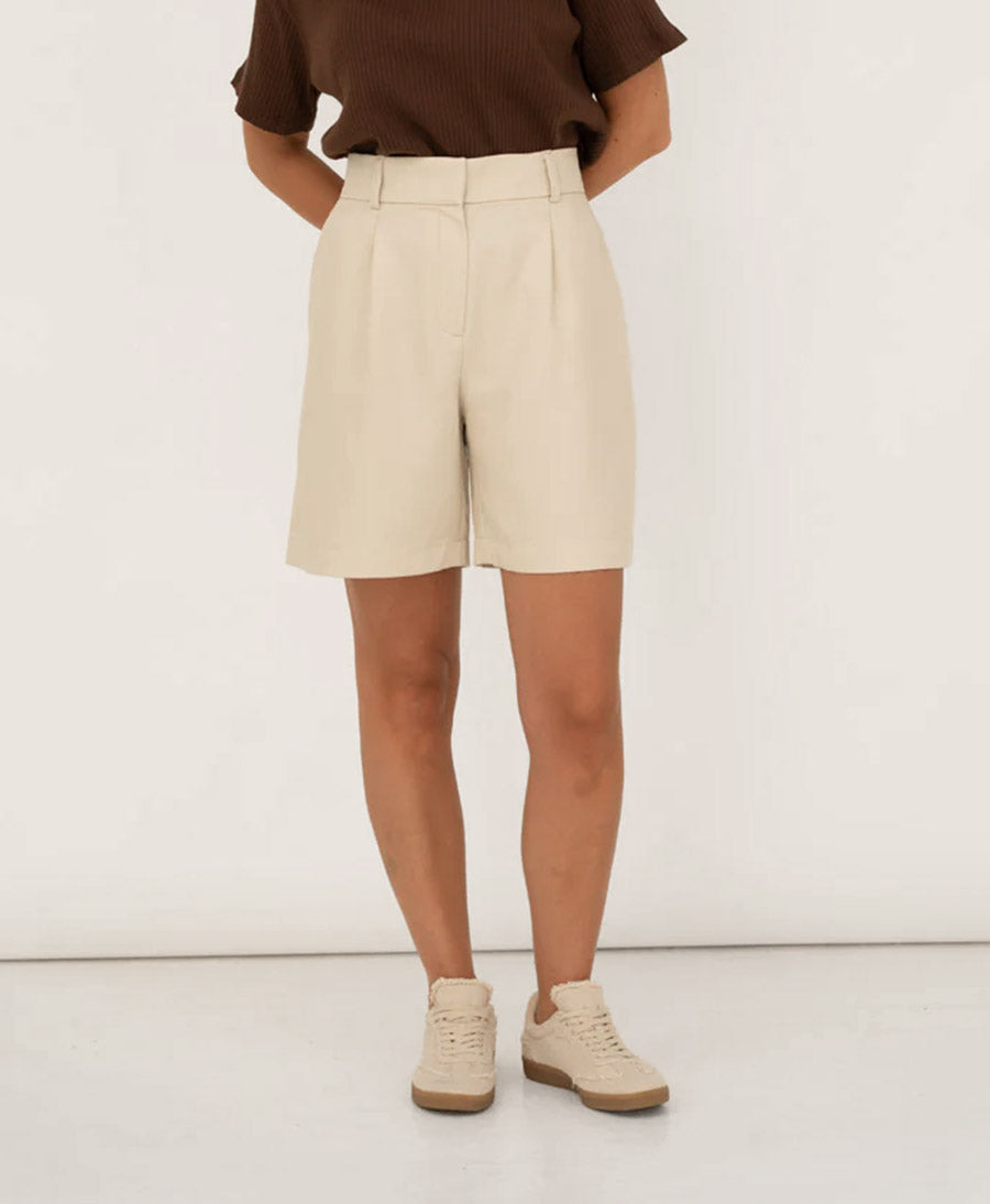 Kurze Hose / Shorts Elise aus Tencel - Weiss