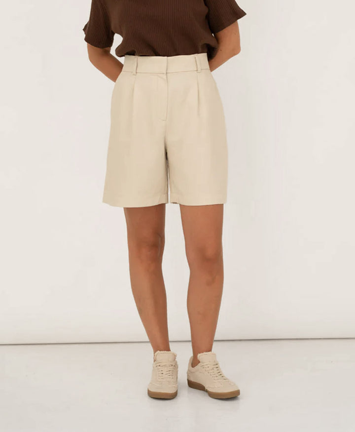 Kurze Hose / Shorts Elise aus Tencel - Weiss