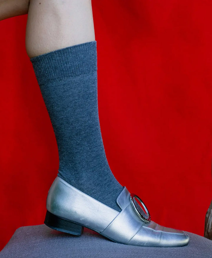 Socken Bio-Baumwolle - Dunkelgrau