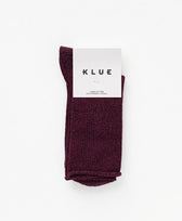 Glitzer Socken Lyocell Klue in Burgunderrot