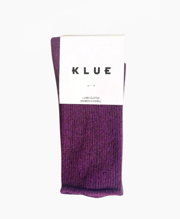 Glitzer Socken Lyocell - Violett