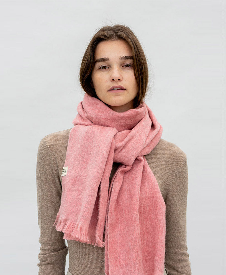 Halstuch Alpaka Schal Slim - Solid Wildflower