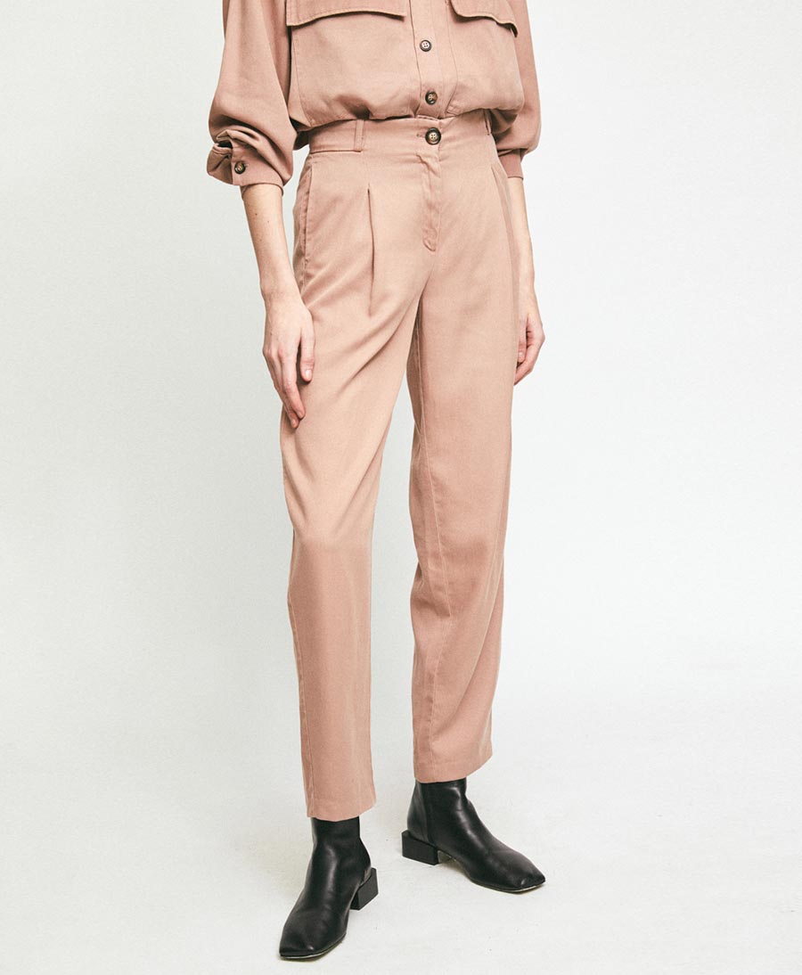 Stoffhose aus Lyocell - ESPINA - Blush - Rita Row - clomes