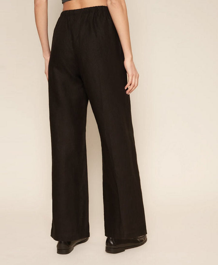 Stoffhose Kira Pant aus Leinen - Schwarz - Whimsy + Row - clomes