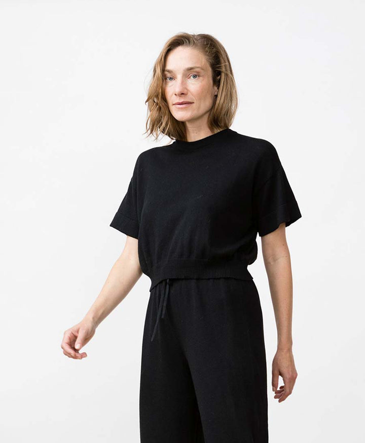 Strick Top El Sur - Schwarz - JUNGLE FOLK - clomes