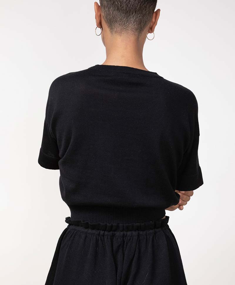 Strick Top El Sur - Schwarz - JUNGLE FOLK - clomes
