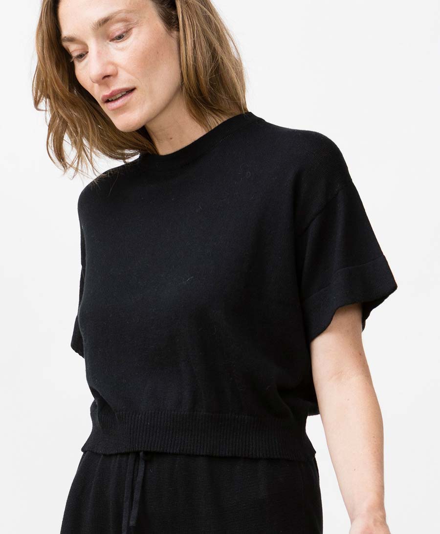 Strick Top El Sur - Schwarz - JUNGLE FOLK - clomes