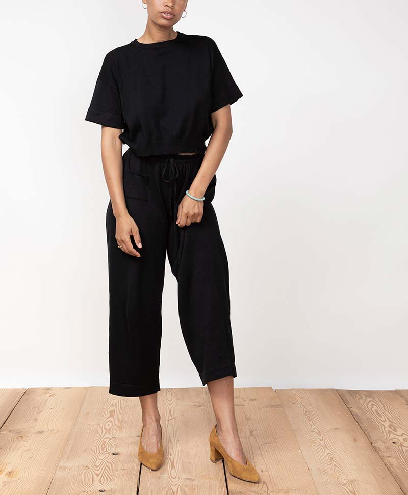 Strick Top El Sur - Schwarz - JUNGLE FOLK - clomes