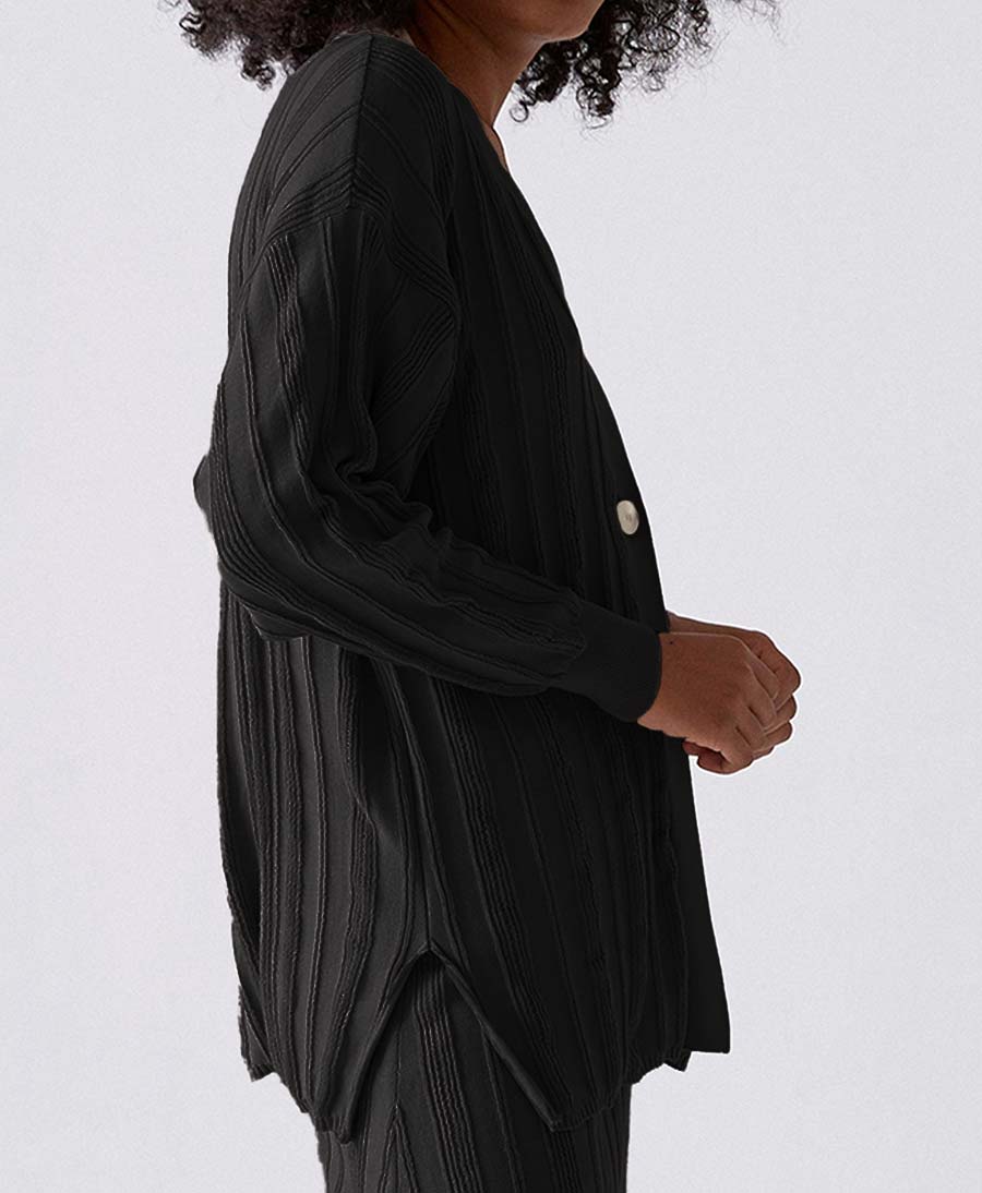 Strickcardigan "Broto" Schwarz - Diarte - clomes