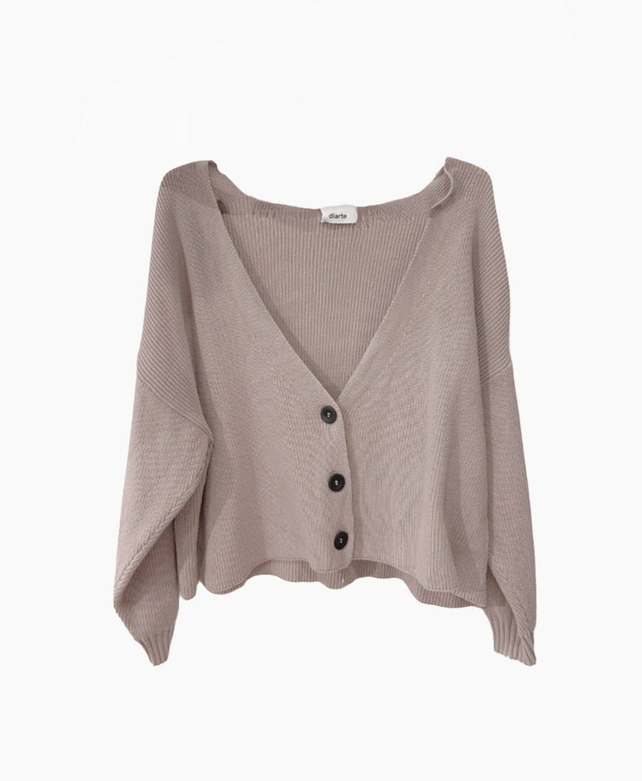 Strickcardigan Taupe von Diarte - Secondhand - Diarte - clomes