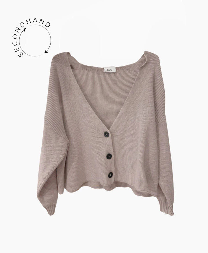 Strickcardigan Taupe von Diarte - Secondhand - Diarte - clomes