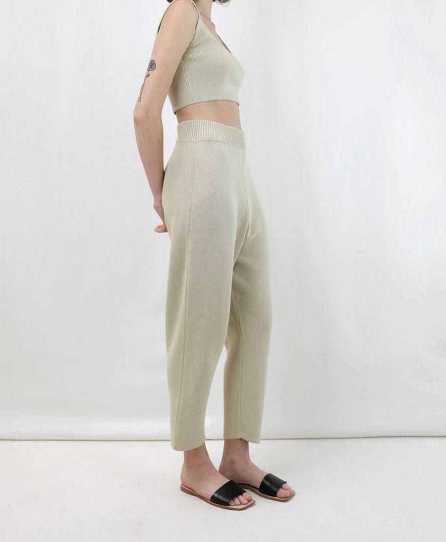 Strickhose - Knit Trouser Straw - Micaela Greg - clomes