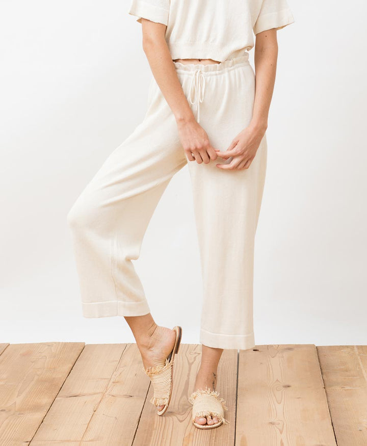 Strickhose "Villa" Ivory - Secondhand - JUNGLE FOLK - clomes