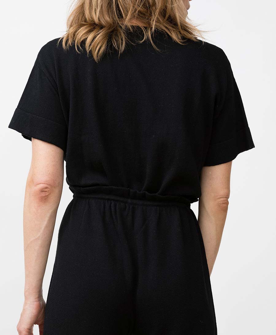 Strickhose "Villa" Schwarz - Secondhand - JUNGLE FOLK - clomes