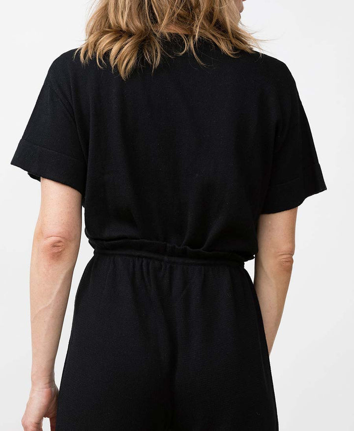 Strickhose "Villa" Schwarz - Secondhand - JUNGLE FOLK - clomes