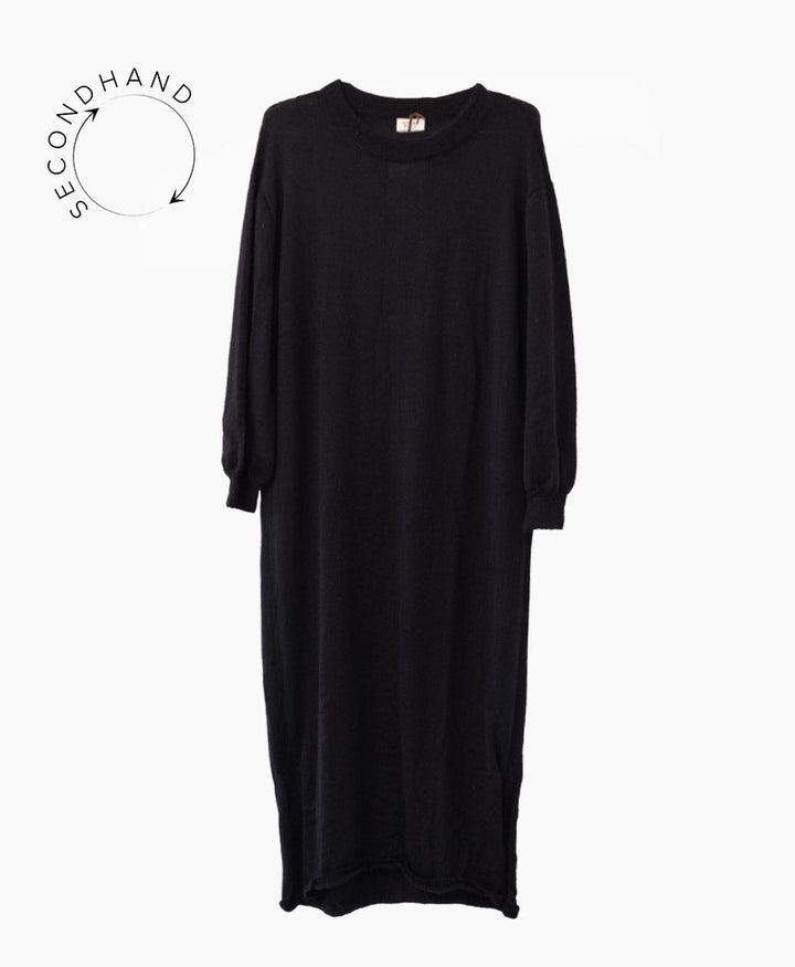 Strickkleid GENEVIEVE (schwarz) von Jungle Folk - Secondhand - JUNGLE FOLK - clomes