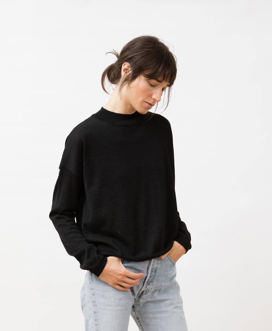 Strickpullover ARVO Sweater (schwarz) - Secondhand - JUNGLE FOLK - clomes