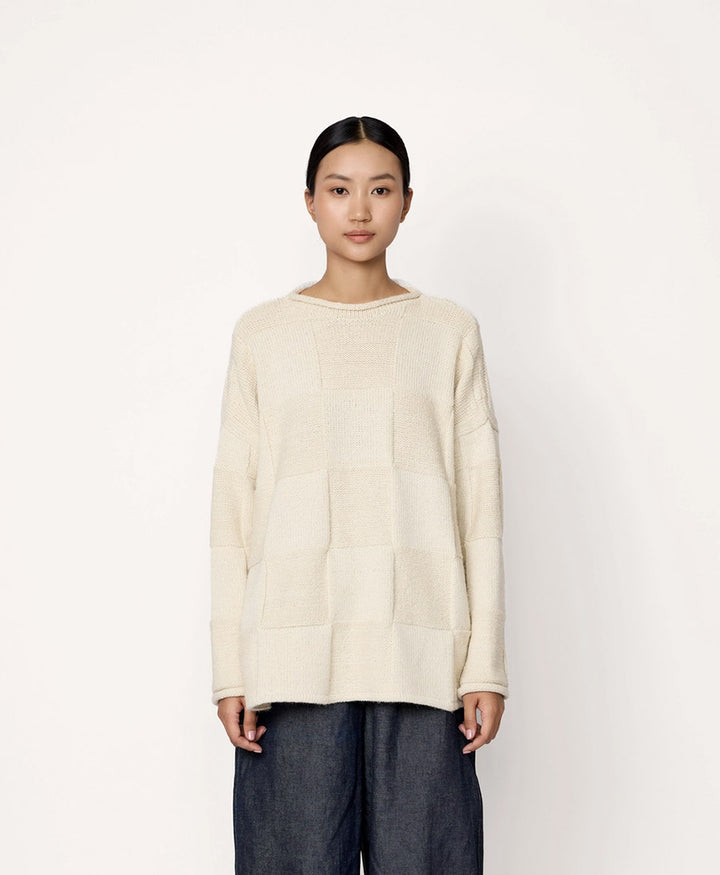 Strickpullover Heritage Basketweave - Creme