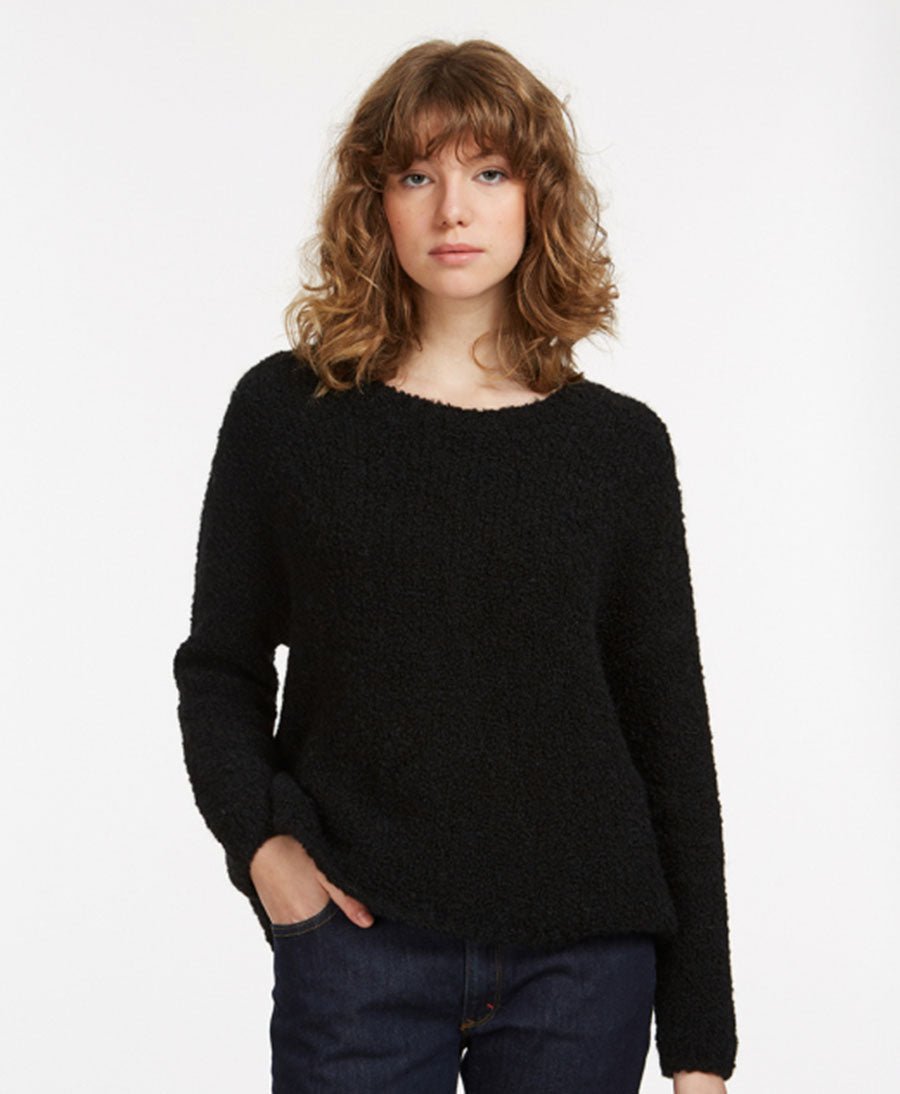 Strickpullover ESTUAIRE - schwarz - Les Racines du Ciel - clomes