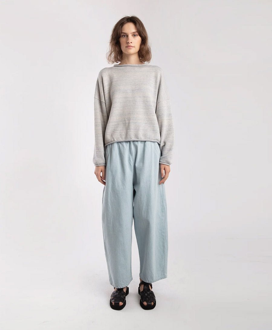 Strickpullover Heather Grey Rolled Sweater - Mehrfarbig - Micaela Greg - clomes