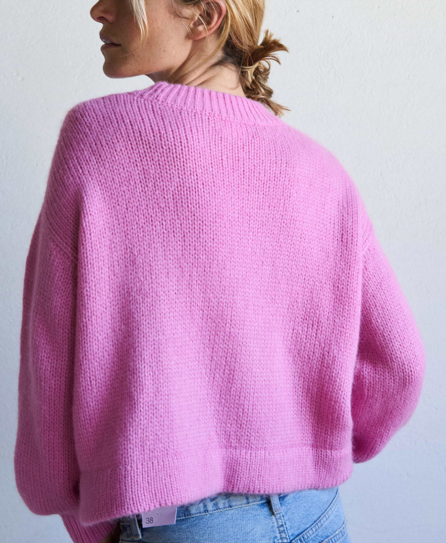 Strickpullover Cliff Sweater - Pink